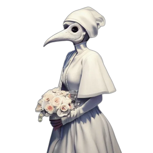 dress, mask, staff, face transparent PNG cut-out