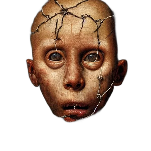 mask, face, creature, crown, photorealistic, concept art, 3d render, fantasy art transparent PNG cut-out
