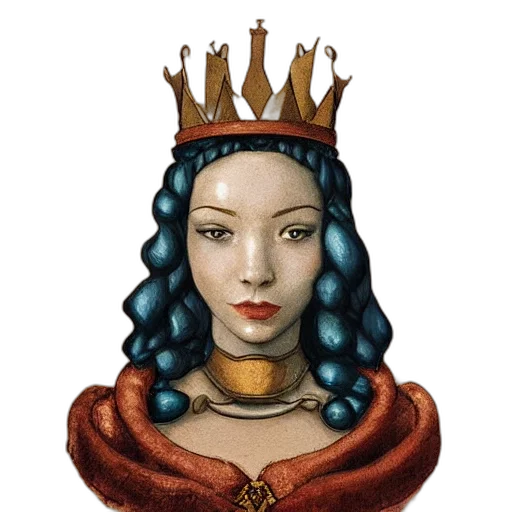 crown, jewelry, face, staff, fantasy art, photorealistic, concept art, pixel art transparent PNG cut-out