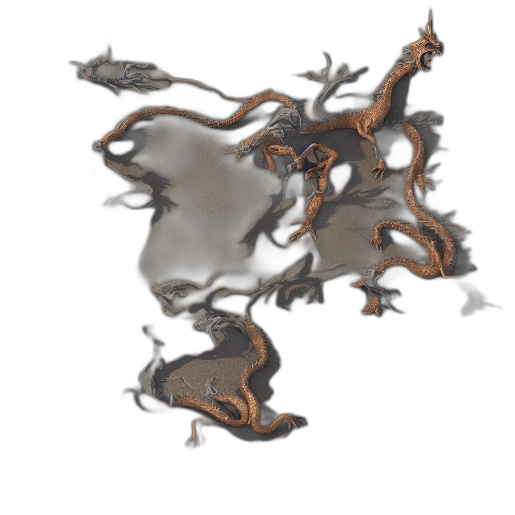 dragon, crown, creature, hair transparent PNG cut-out