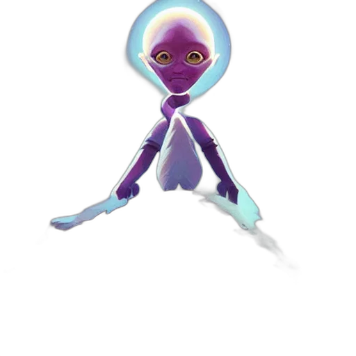 staff, robot, creature, jewelry, concept art, 3d render, fantasy art, vaporwave transparent PNG cut-out