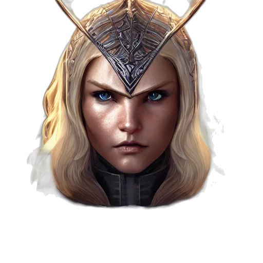 face, crown, staff, dragon transparent PNG cut-out