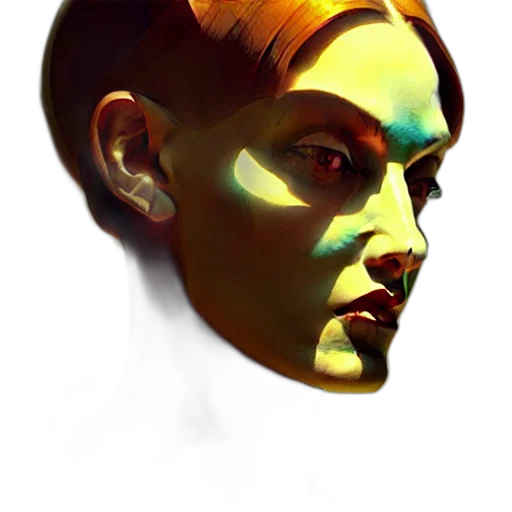 face, mask, crown, staff, concept art, 3d render, photorealistic, fantasy art transparent PNG cut-out