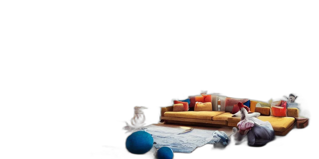furniture, food, bottle, 3d render, photorealistic, snow, blue, modern transparent PNG cut-out