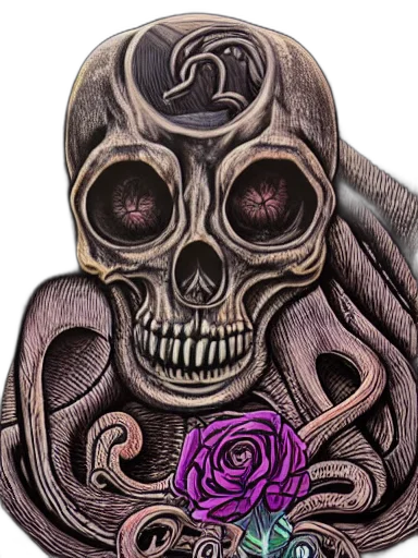 mask, jewelry, flower, face transparent PNG cut-out