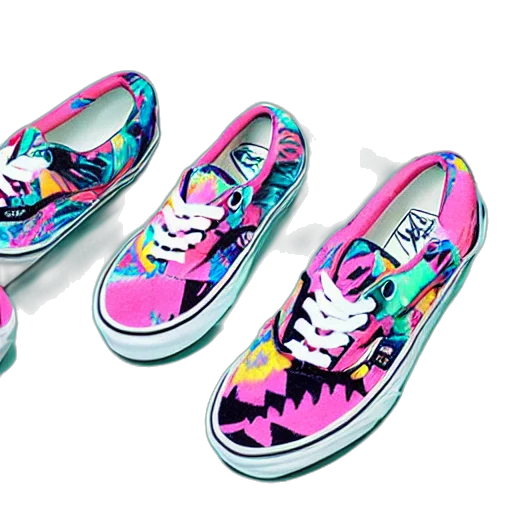 shoes, vaporwave, cartoon, 3d render transparent PNG cut-out