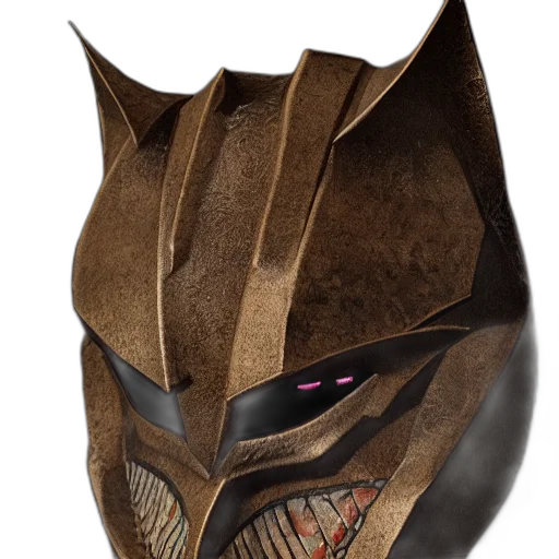 mask, hat, crown, face, concept art, 3d render, fantasy art, comic book art transparent PNG cut-out