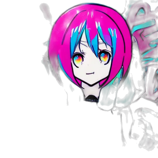 mask, face, robot, creature, anime, concept art, pixel art, vaporwave transparent PNG cut-out