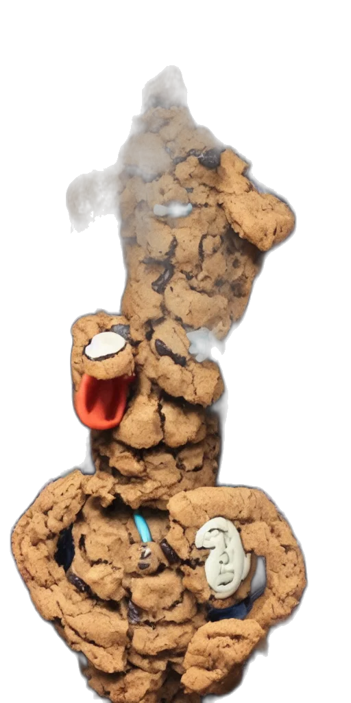 food, animal, creature, concept art, 3d render, photorealistic, cookie, minster transparent PNG cut-out
