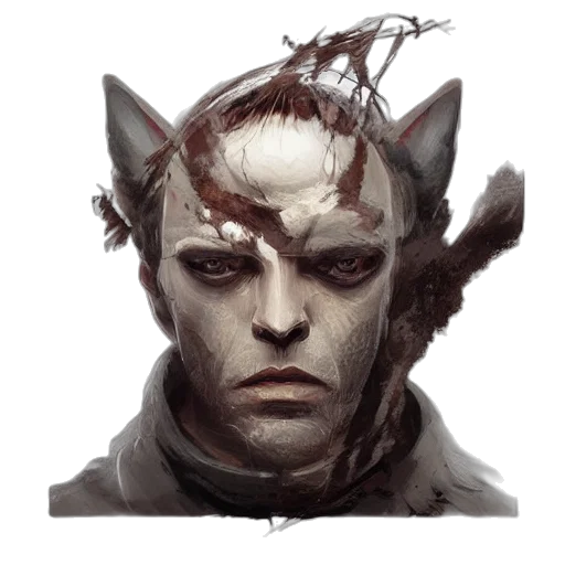 mask, face, creature, staff transparent PNG cut-out