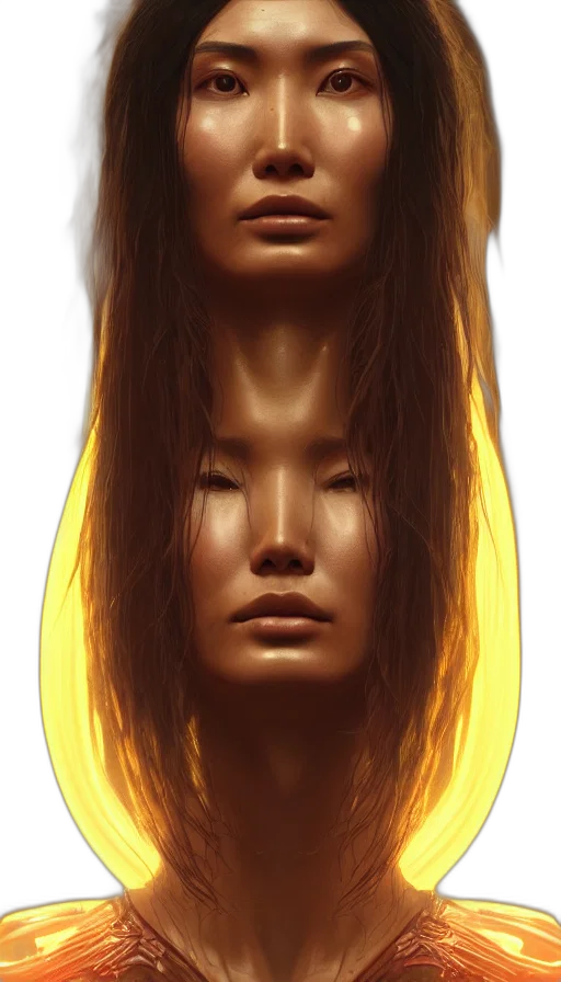 hair, face, mask, crown transparent PNG cut-out