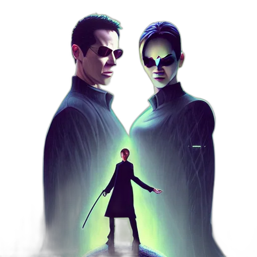 concept art, comic book art, cyberpunk, fantasy art transparent PNG cut-out