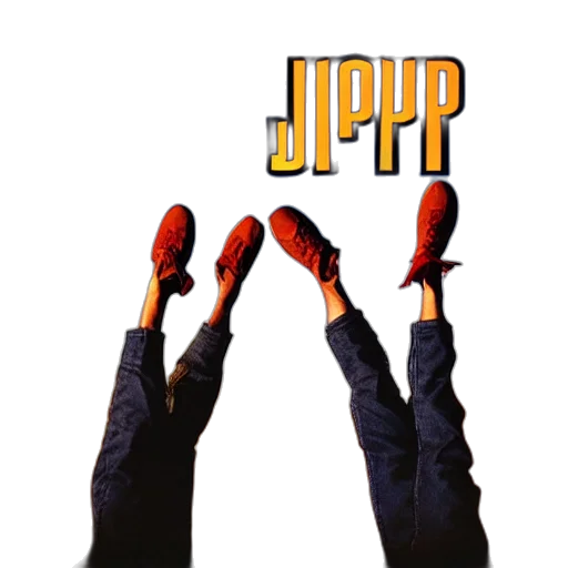 jacket, weapon, man, jumping transparent PNG cut-out