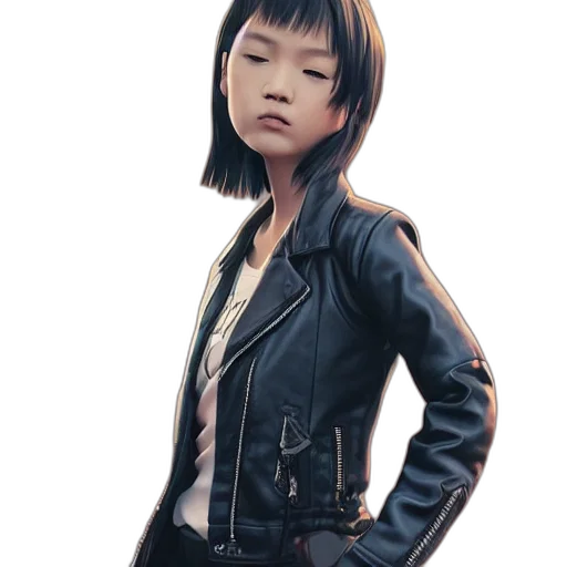 jacket, face, concept art, photorealistic transparent PNG cut-out