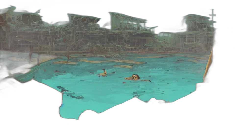 concept art, 3d render, photorealistic, underwater transparent PNG cut-out