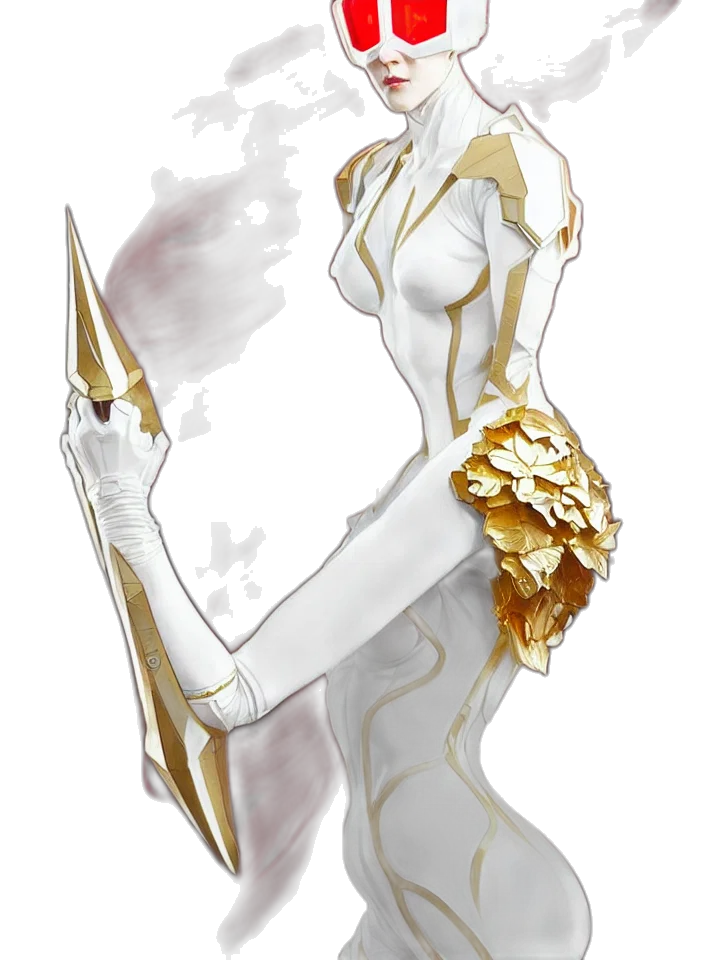 sword, dress, staff, jewelry, concept art, fantasy art, watercolor, comic book art transparent PNG cut-out