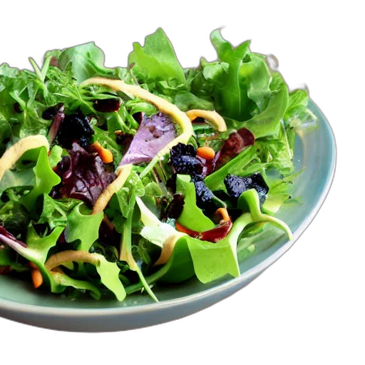 food, photorealistic, 3d render, vegan transparent PNG cut-out