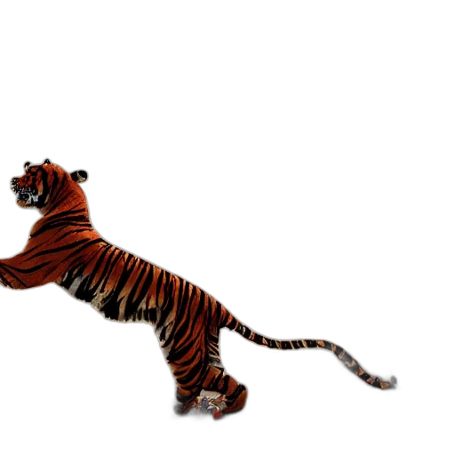 animal, creature, staff, 3d render, concept art, photorealistic, pixel art, tiger transparent PNG cut-out