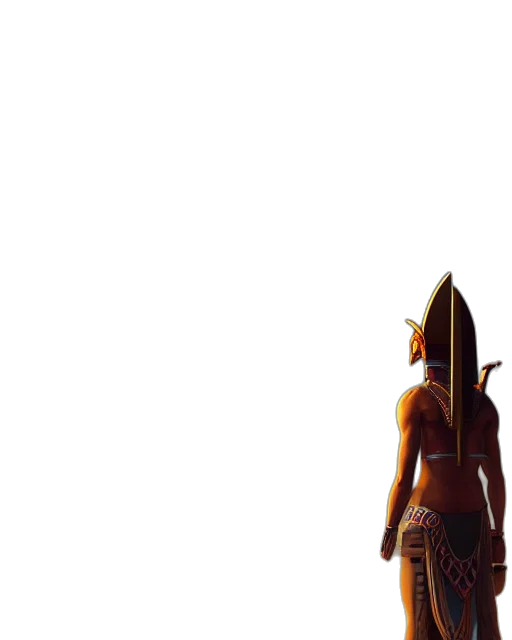 sword, mask, staff, robot, concept art, 3d render, fantasy art, pixel art transparent PNG cut-out