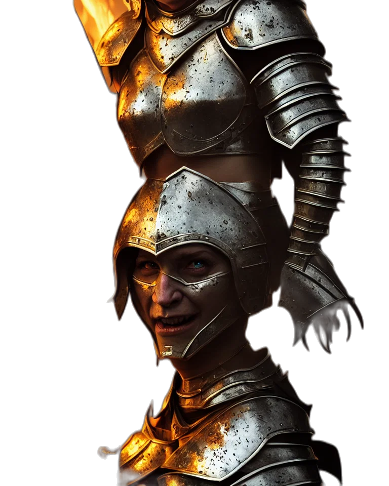mask, face, crown, sword, concept art, fantasy art, 3d render, comic book art transparent PNG cut-out