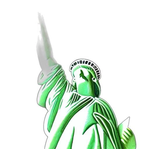 staff, weapon, 3d render, concept art, photorealistic, vaporwave, green, statue transparent PNG cut-out
