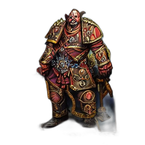 staff, concept art, fantasy art, 3d render, comic book art, red, chaos, dwarf transparent PNG cut-out
