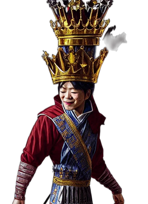 crown, staff, hat, sword transparent PNG cut-out