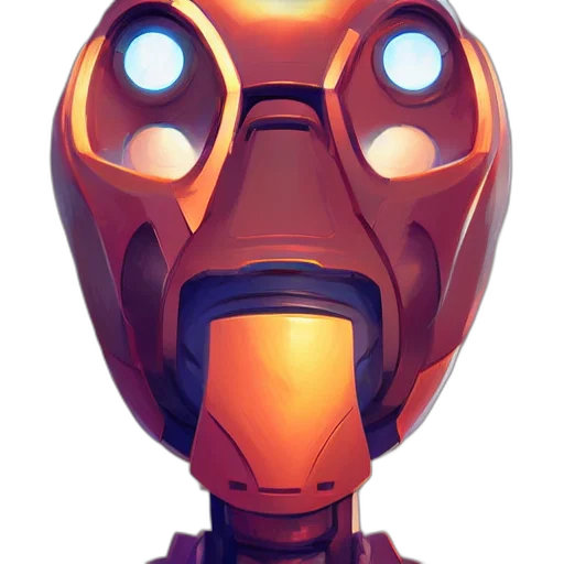 robot, mask, face, weapon transparent PNG cut-out