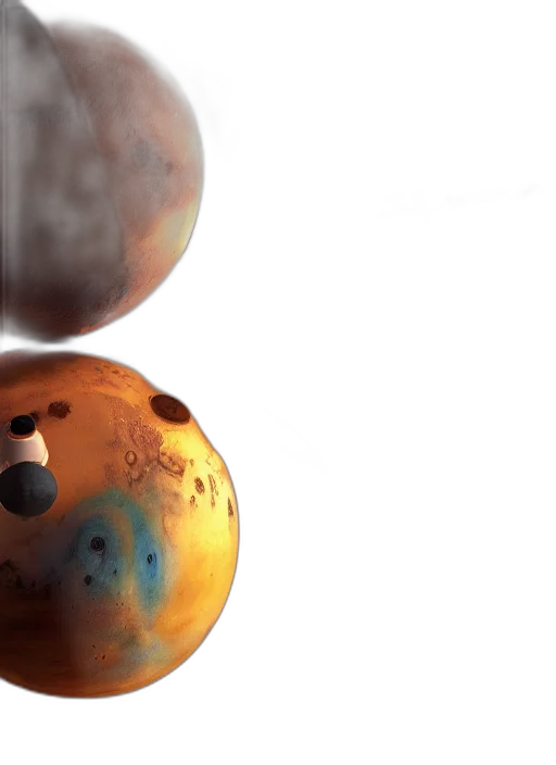 3d render, concept art, photorealistic, outer space transparent PNG cut-out