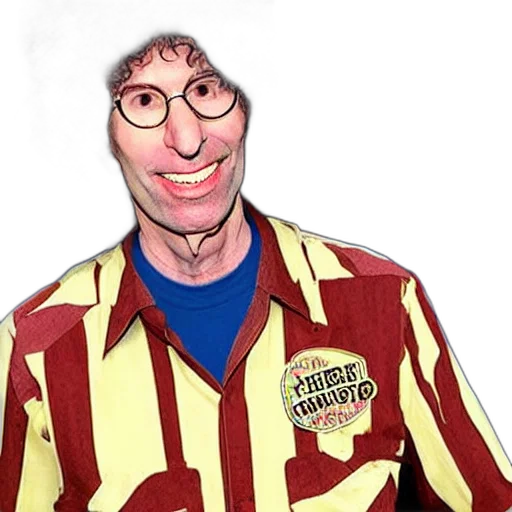 jacket, staff, cartoon, photorealistic, howard, stern, pixar, toy transparent PNG cut-out