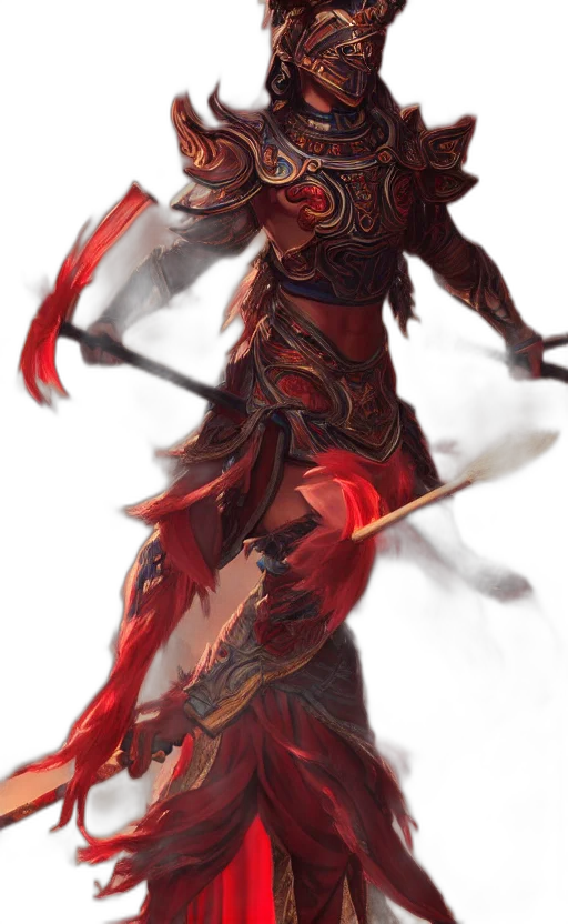 sword, weapon, staff, fantasy art, concept art, pixel art, 3d render, red transparent PNG cut-out