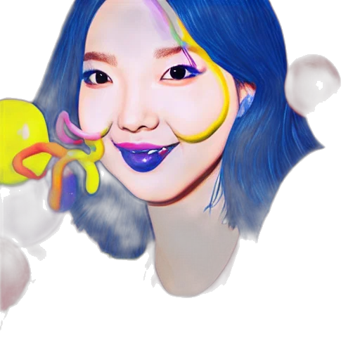 mask, face, photorealistic, watercolor, cartoon, concept art, blue, pastel transparent PNG cut-out