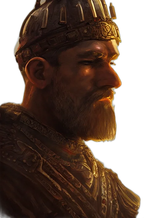 face, crown, sword, staff transparent PNG cut-out