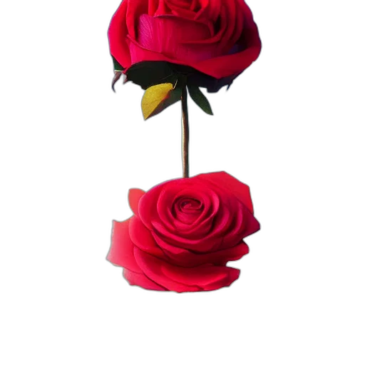 flower, crown, hat, jewelry, 3d render, photorealistic, red, closeup transparent PNG cut-out