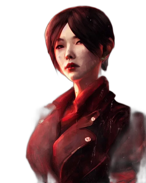 jacket, face, staff, concept art, photorealistic, fantasy art, comic book art, red transparent PNG cut-out