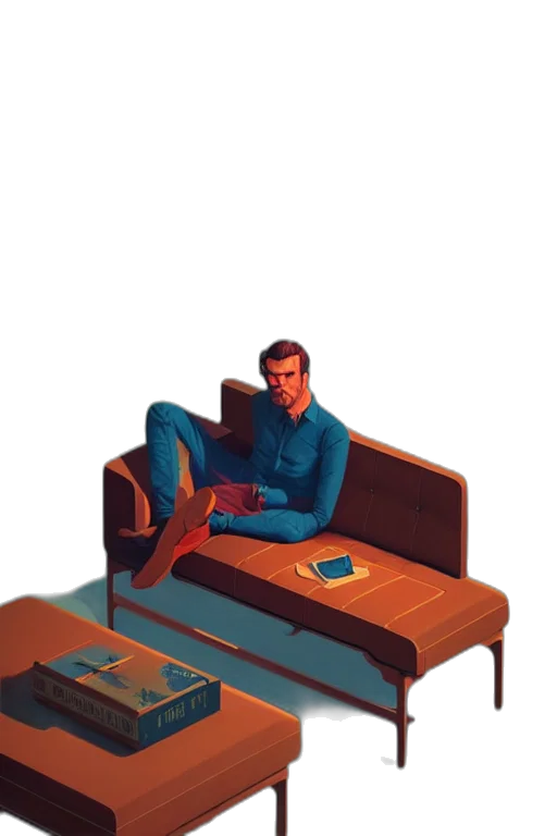 furniture, robot, jacket, staff transparent PNG cut-out