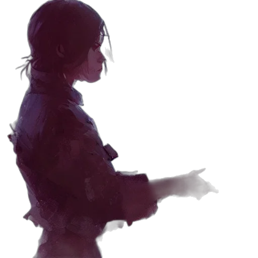 jacket, face, robot, weapon, concept art, watercolor, cyberpunk, photorealistic transparent PNG cut-out
