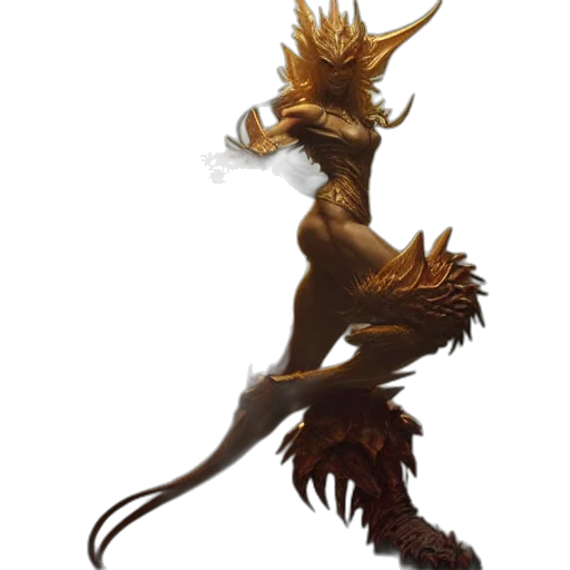 dragon, staff, creature, animal, concept art, fantasy art, 3d render, photorealistic transparent PNG cut-out