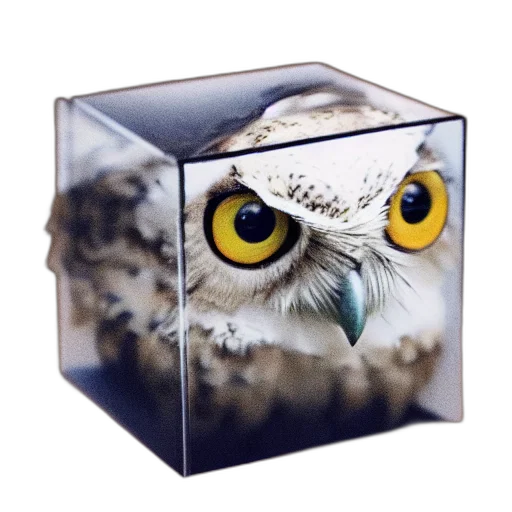 jewelry, animal, photorealistic, 3d render, concept art, owl, shaped, like transparent PNG cut-out
