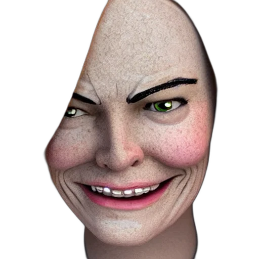 face, mask, creature, hat, 3d render, photorealistic, concept art, cartoon transparent PNG cut-out