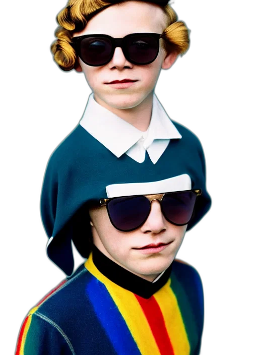 hat, jacket, face, staff transparent PNG cut-out