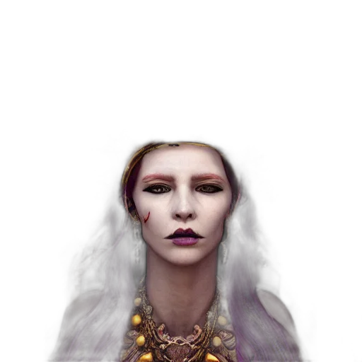 crown, jewelry, face, fantasy art transparent PNG cut-out