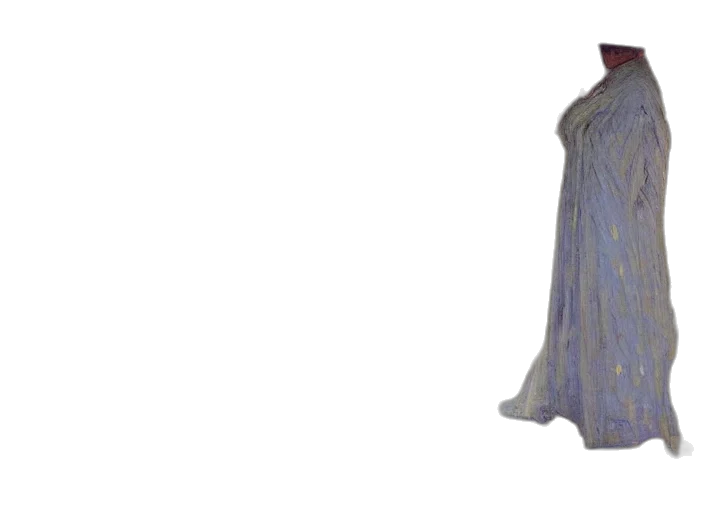 dress, jacket, staff, crown transparent PNG cut-out