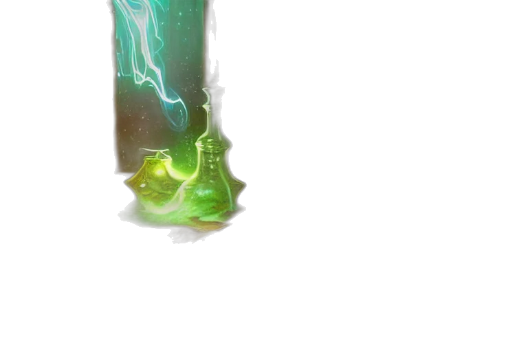 bottle, sword, staff, weapon, concept art, fantasy art, comic book art, pixel art transparent PNG cut-out