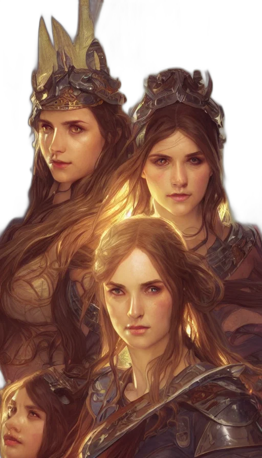 crown, face, fantasy art, concept art transparent PNG cut-out