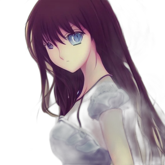 dress, face, robot, flower, anime, photorealistic, watercolor, fantasy art transparent PNG cut-out