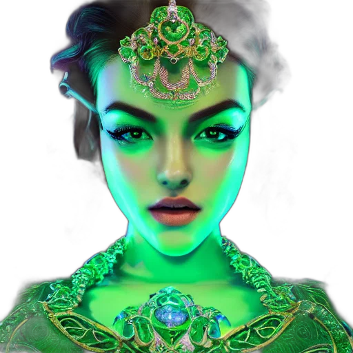 mask, crown, jewelry, face, fantasy art, concept art, photorealistic, 3d render transparent PNG cut-out