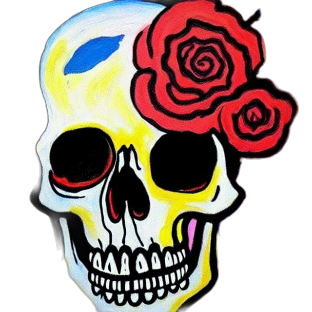 flower, mask, face, jewelry, watercolor, vaporwave, pixel art, concept art transparent PNG cut-out