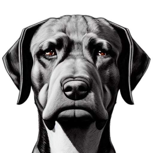 face, animal, staff, photorealistic transparent PNG cut-out