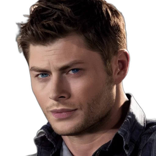 face, photorealistic, dean, winchester transparent PNG cut-out